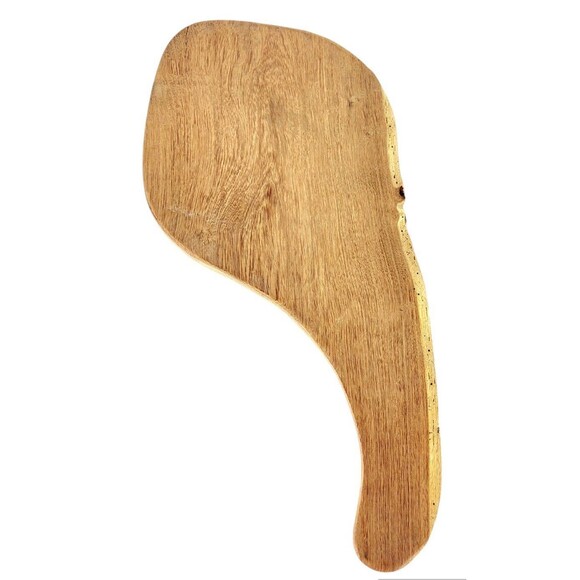 Vintage Primitive Live Edge Wood Hand Carved Rustic Meat Bread Cutting Board 17" - Picture 8 of 12